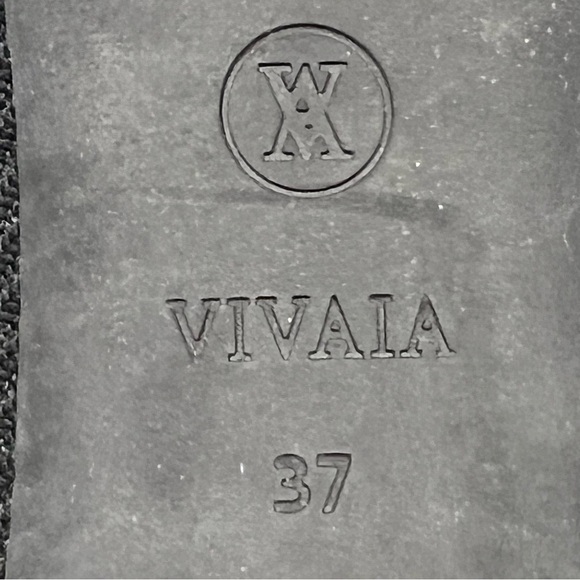 Vivaia Melody Black Knit Square Toe Comfort Slip On Block Heels Women’s 37 - Picture 13 of 15